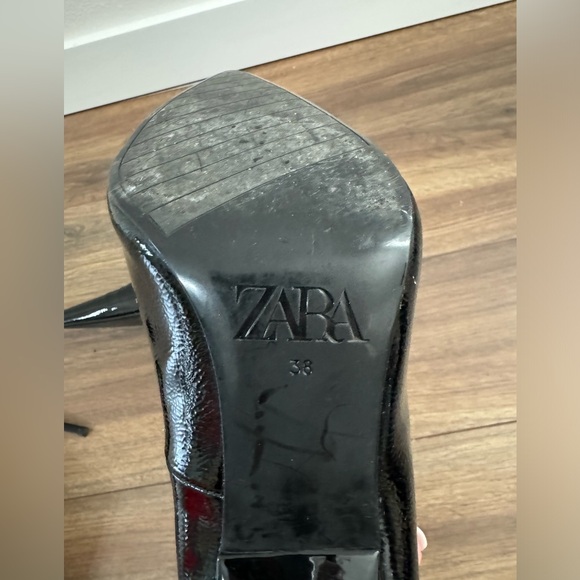 Zara Black Heels size  7.5 - Picture 5 of 5